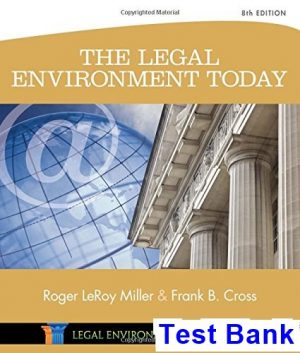 Legal Environment Today 8th Edition Miller Test Bank