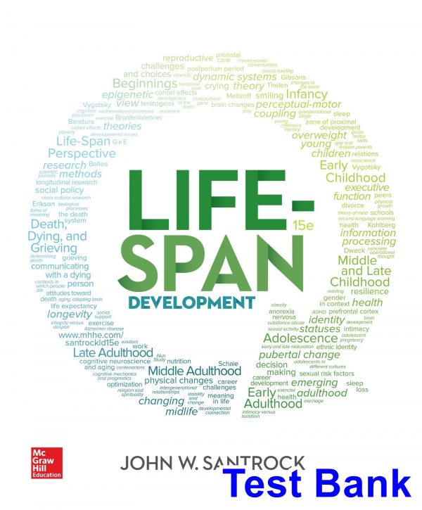 Life-Span Development 15th Edition Santrock Test Bank