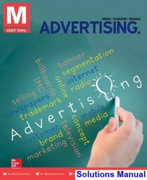 M Advertising 2nd Edition Arens Solutions Manual