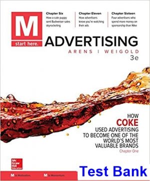 M Advertising 3rd Edition Schaefer Test Bank