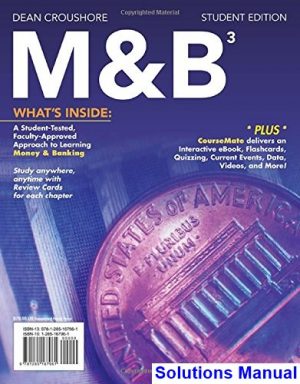 M and B 3 3rd Edition Dean Croushore Solutions Manual