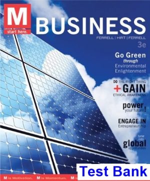 M Business 3rd Edition Ferrell Test Bank