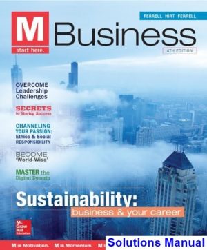 M Business 4th Edition Ferrell Solutions Manual