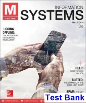 M Information Systems 3rd Edition Baltzan Test Bank