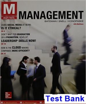 M Management 4th Edition Bateman Test Bank