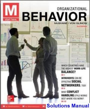 M Organizational Behavior 3rd Edition McShane Solutions Manual