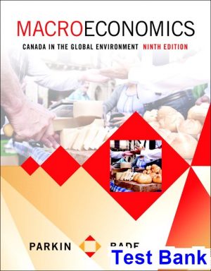 Macroeconomics Canada in the Global Environment Canadian 9th Edition Parkin Test Bank