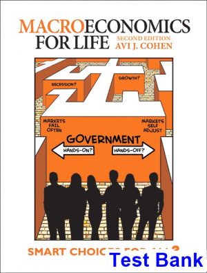 Macroeconomics for Life Smart Choices for All Canadian 2nd Edition Cohen Test Bank