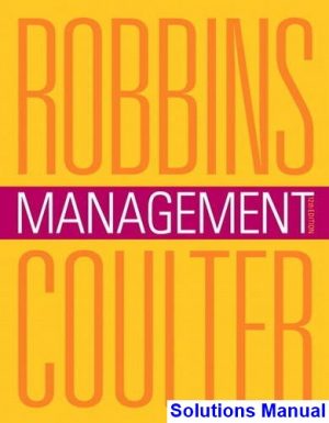Management 12th Edition Robbins Solutions Manual