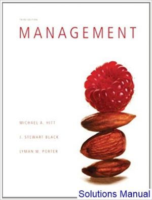 Management 3rd Edition Hitt Solutions Manual