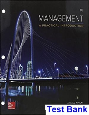 Management 8th Edition Kinicki Test Bank