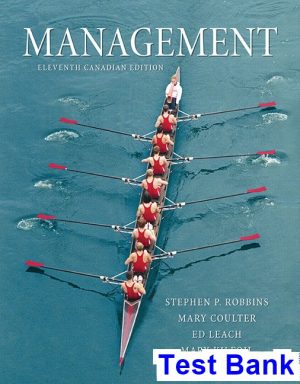 Management Canadian 11th Edition Robbins Test Bank