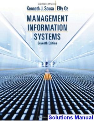 Management Information Systems 7th Edition Sousa Solutions Manual