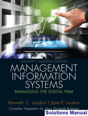 Management Information Systems Managing the Digital Firm Canadian 7th Edition Laudon Solutions Manual
