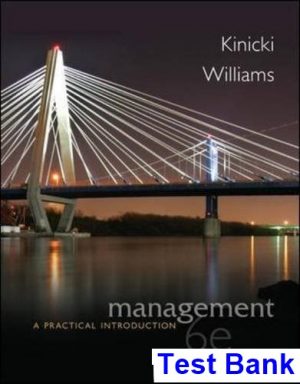 Management A Practical Introduction 6th Edition Kinicki Test Bank
