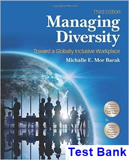 Managing Diversity 3rd Edition Barak Test Bank