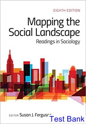 Mapping the Social Landscape Readings in Sociology 8th Edition Ferguson Test Bank