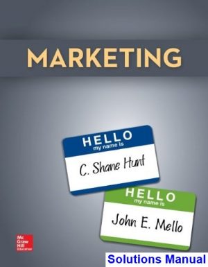 Marketing 1st Edition Hunt Solutions Manual