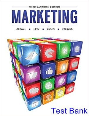 Marketing Canadian 3rd Edition Grewal Test Bank