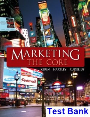 Marketing The Core 5th Edition Kerin Test Bank