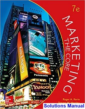 Marketing The Core 7th Edition Kerin Solutions Manual