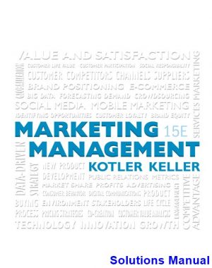 Marketing Management 15th Edition Kotler Solutions Manual