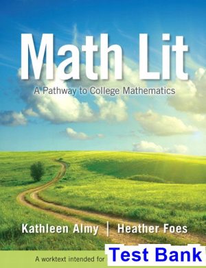 Math Lit 1st Edition Almy Test Bank