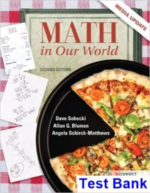 Math in Our World 2nd Edition Sobecki Test Bank