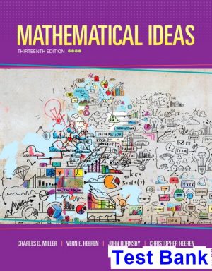 Mathematical Ideas 13th Edition Miller Test Bank