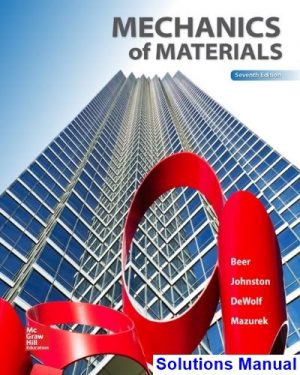 Mechanics of Materials 7th Edition Beer Solutions Manual