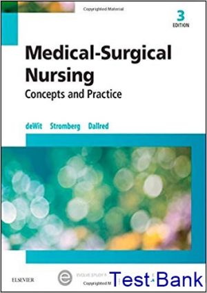 Medical Surgical Nursing 3rd edition DeWit Test Bank