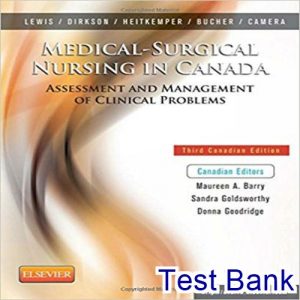 Medical Surgical Nursing in Canada 3rd Edition Lewis Test Bank