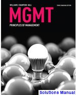 MGMT Canadian 3rd Edition Williams Solutions Manual