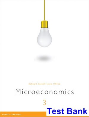 Microeconomics 3rd Edition Hubbard Test Bank