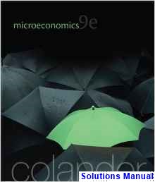 Microeconomics 9th Edition Colander Solutions Manual