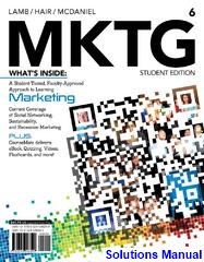 MKTG 6th Edition Lamb Solutions Manual