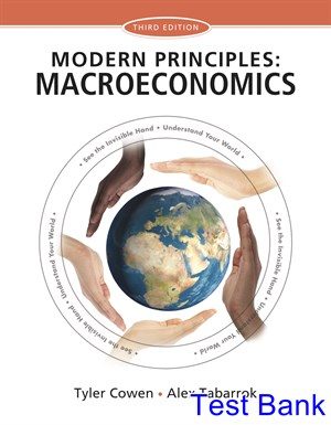 Modern Principles Macroeconomics 3rd Edition Cowen Test Bank