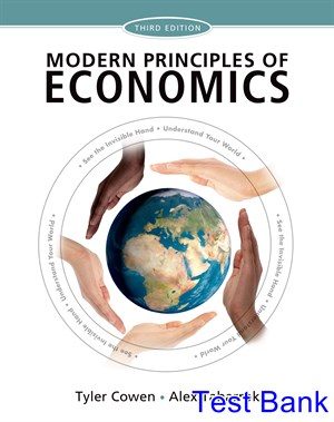 Modern Principles of Economics 3rd Edition Cowen Test Bank