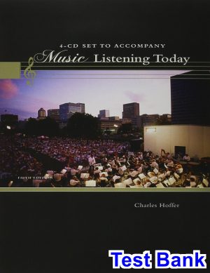 Music Listening Today 5th Edition Charles Hoffer Test Bank