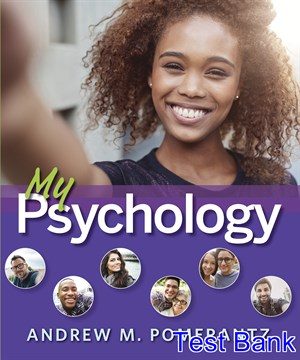 My Psychology 1st Edition Pomerantz Test Bank
