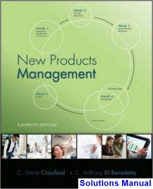 New Products Management 11th Edition Crawford Solutions Manual