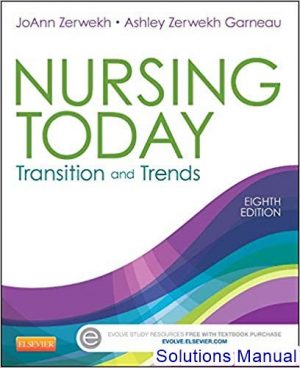 Nursing Today Transition and Trends 8th edition Zerwekh Solutions Manual