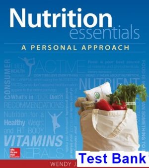 Nutrition Essentials A Personal Approach 1st Edition Schiff Test Bank