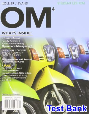 OM 4 4th Edition Collier Test Bank
