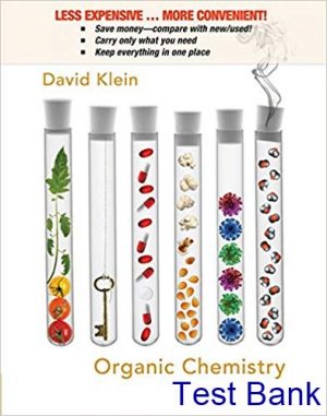 Organic Chemistry 1st Edition Klein Test Bank