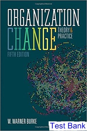Organization Change Theory and Practice 5th Edition Warner Burke Test Bank