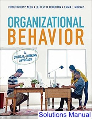 Organizational Behavior A Critical Thinking Approach 1st Edition Neck Solutions Manual