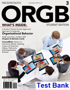 ORGB 3 3rd Edition Nelson Test Bank