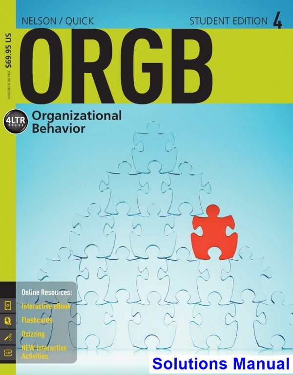 ORGB 4 4th Edition Nelson Solutions Manual