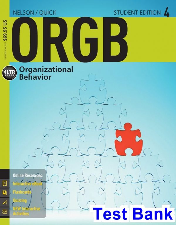 ORGB 4 4th Edition Nelson Test Bank
